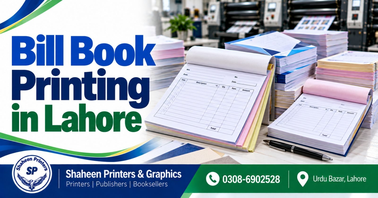 Bill Book Printing in Lahore | Duplicate & Carbonless Bills