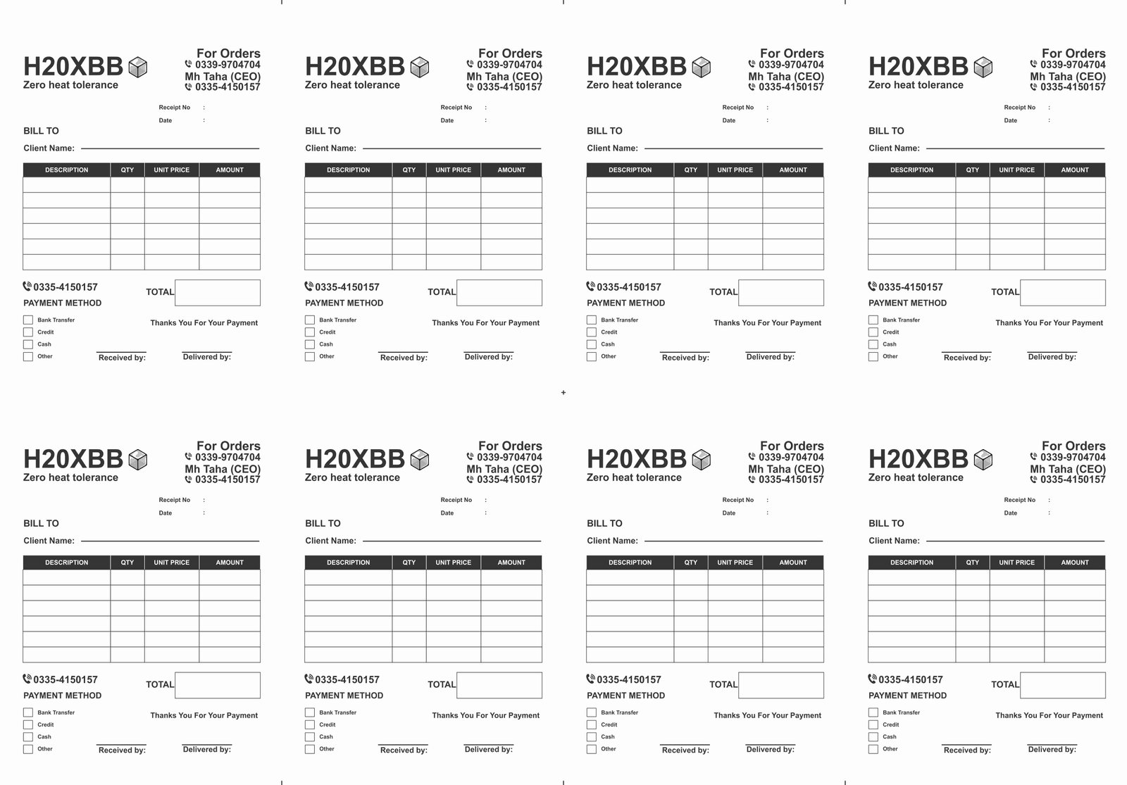 H20XBB COMPANY